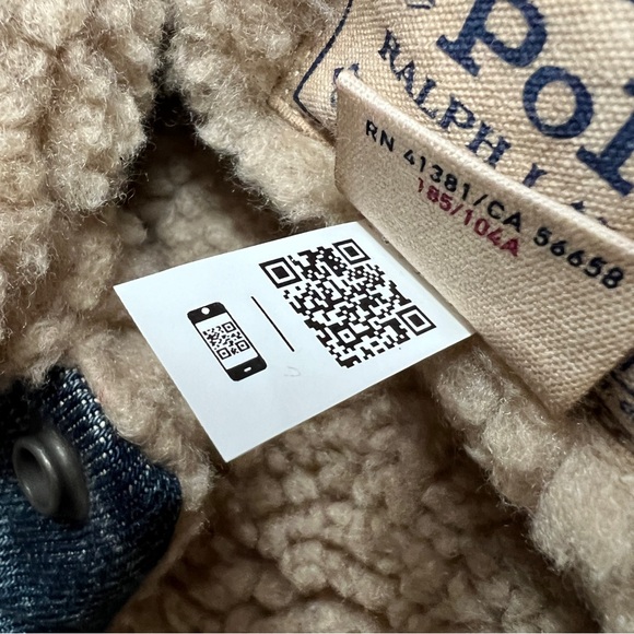 POLO RALPH LAUREN Mens Trucker Jacket Fleece Lined Size XL, XXL - Picture 11 of 12